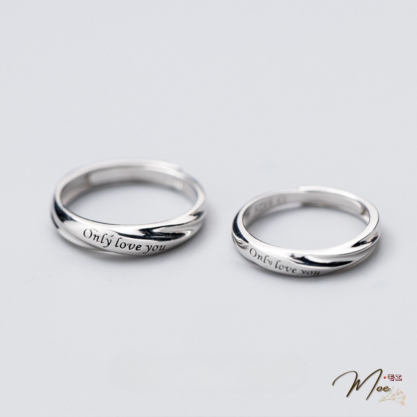 ĐN70 - Nhẫn đôi xoắn only love you tình nhân_thumbnail_3