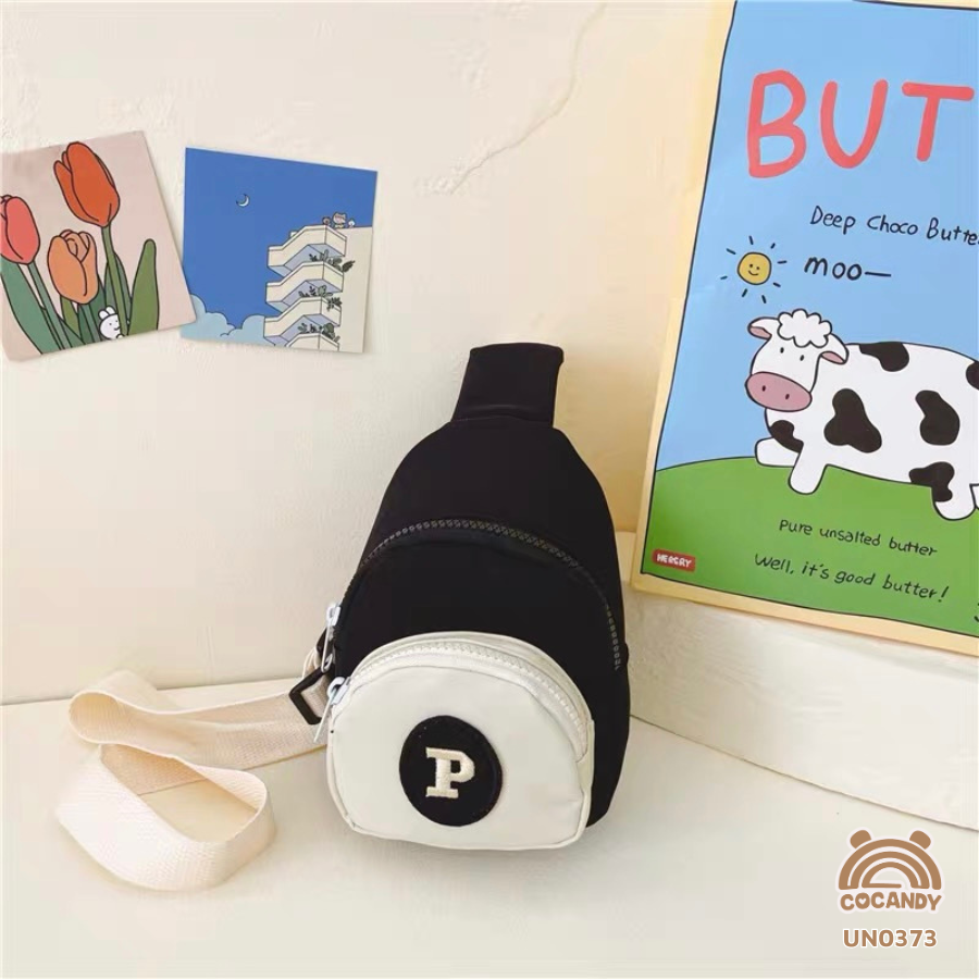 Túi chữ R ĐEN BE