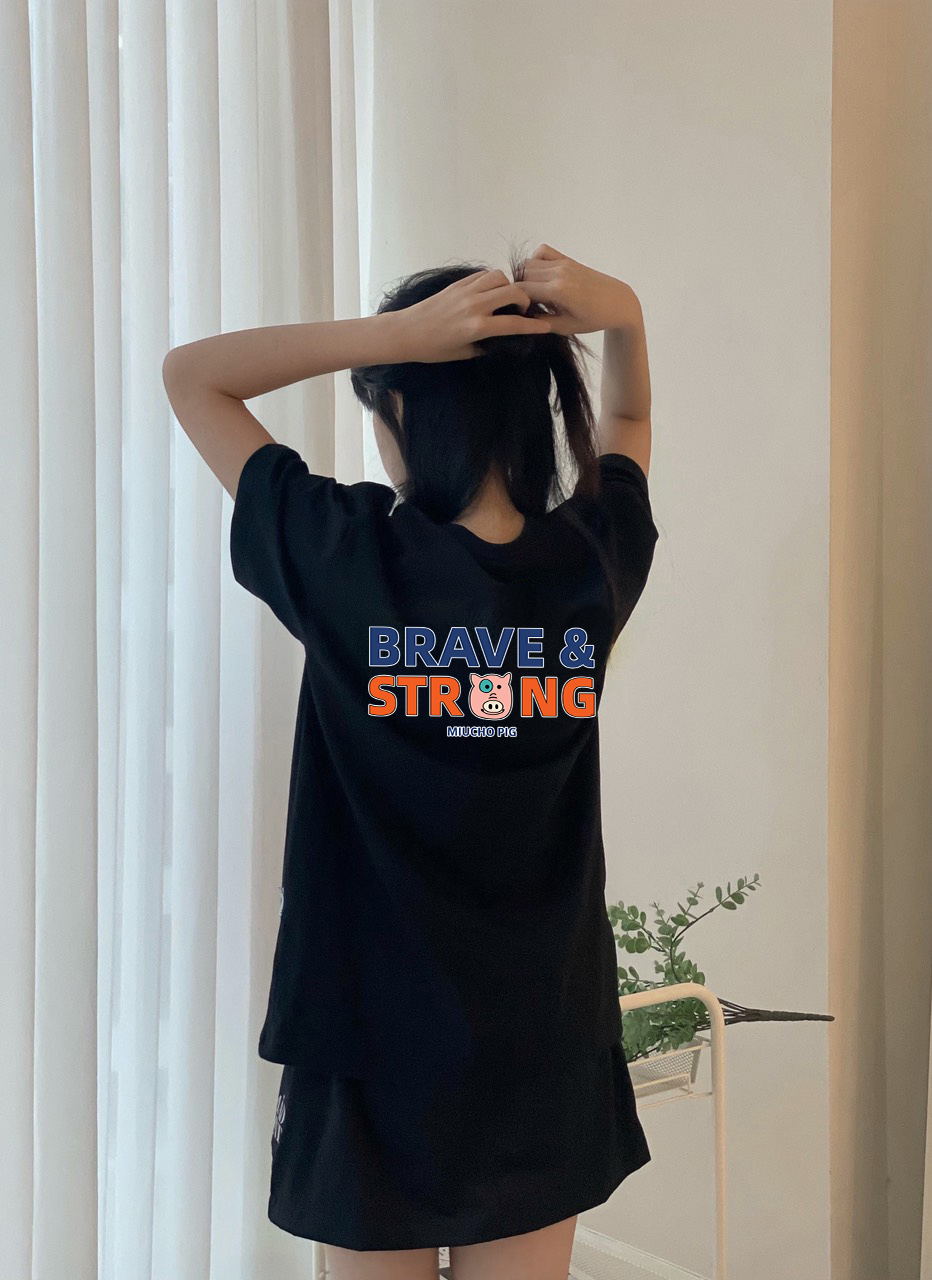 Áo thun nữ form rộng 12 con giáp tuổi Hợi ( tuổi heo) ATD431 Miucho cotton cổ tròn in graphic_thumbnail_3