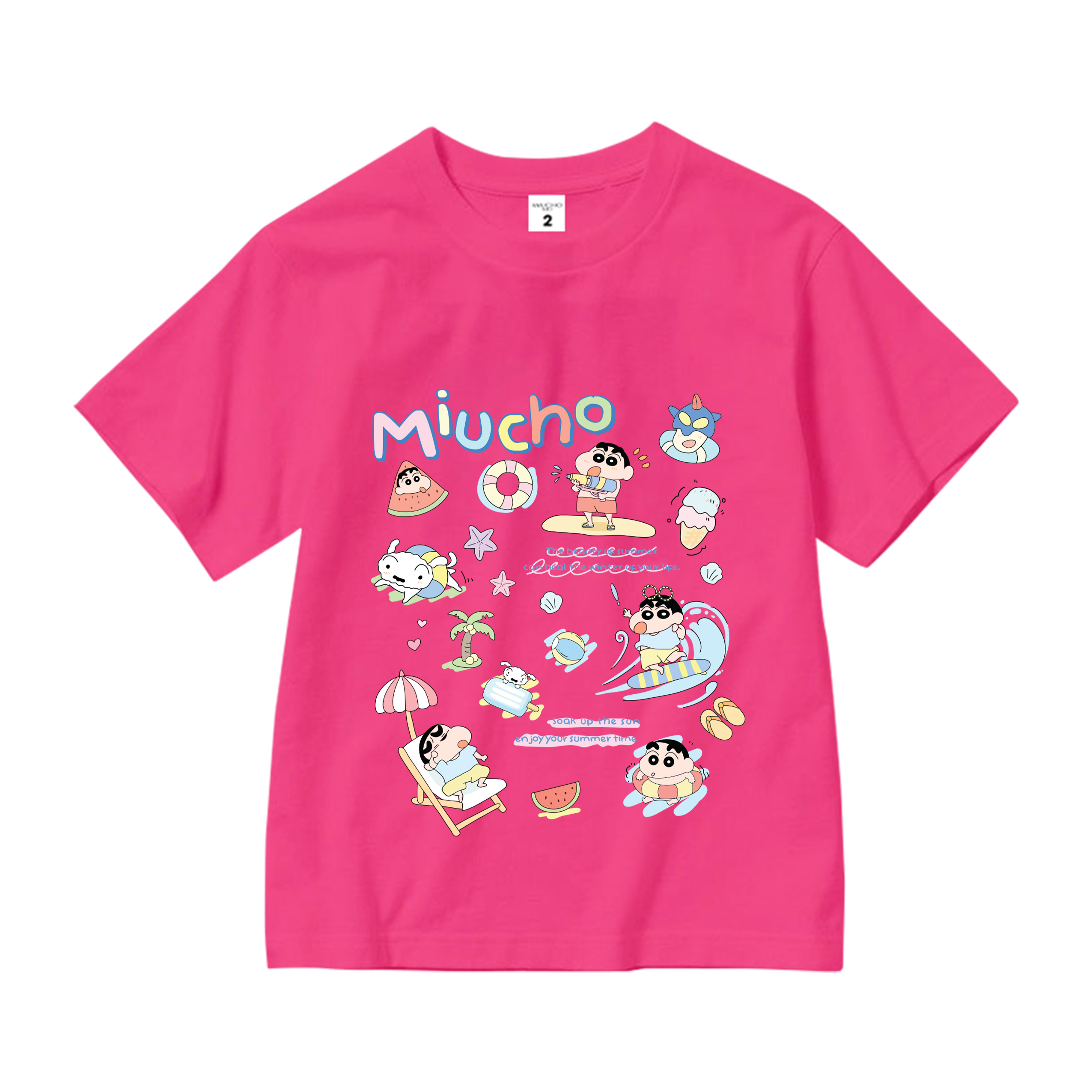 Áo thun trẻ em phong cách Hàn Quốc AED2380 Miucho Kid tay ngắn vải cotton thoáng mát in mix_thumbnail_11