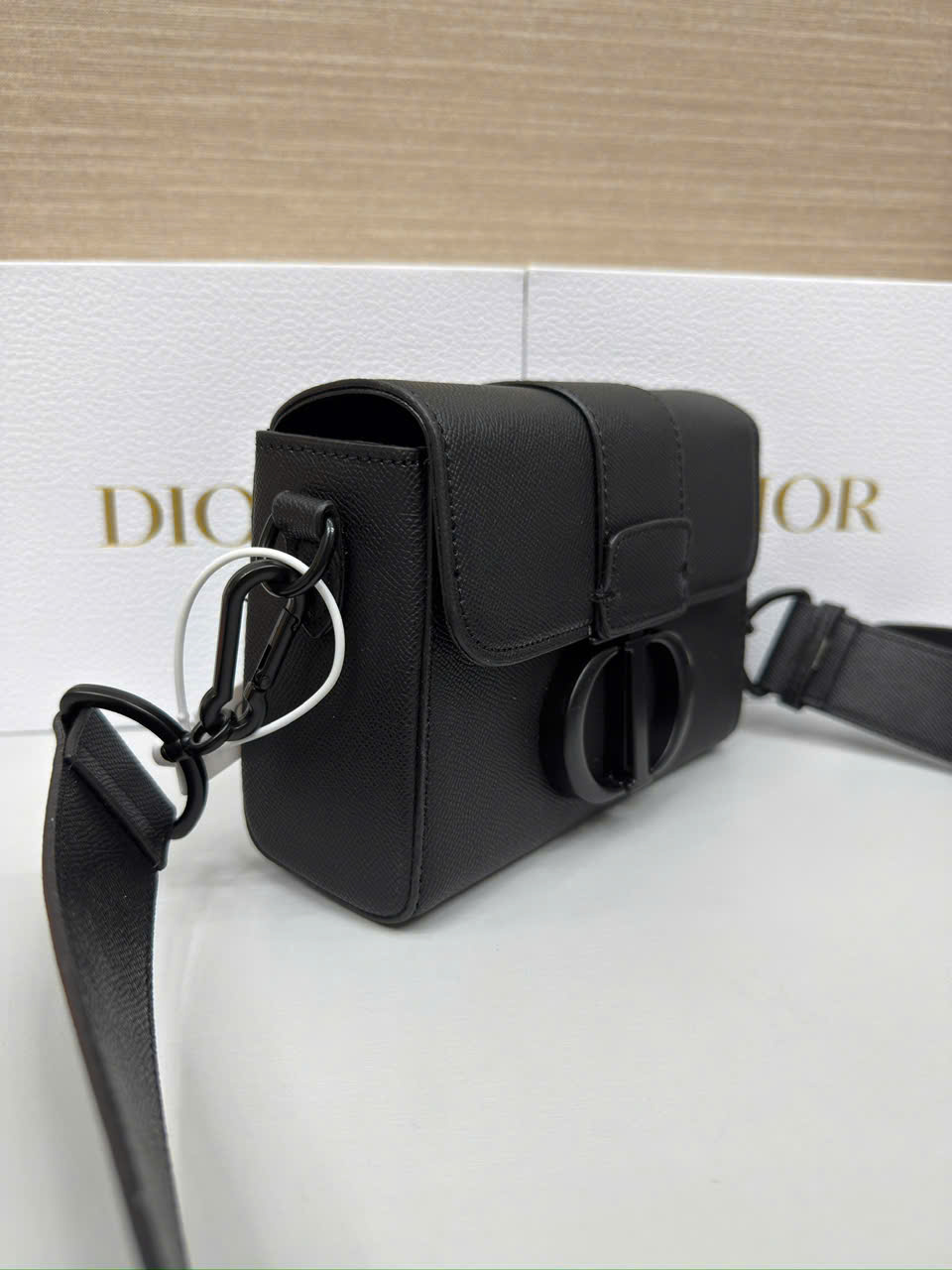 Túi đeo chéo Dior Montaigne Calf Black_thumbnail_2