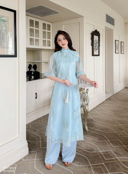 Áo dài tơ thêu hoa_thumbnail_12