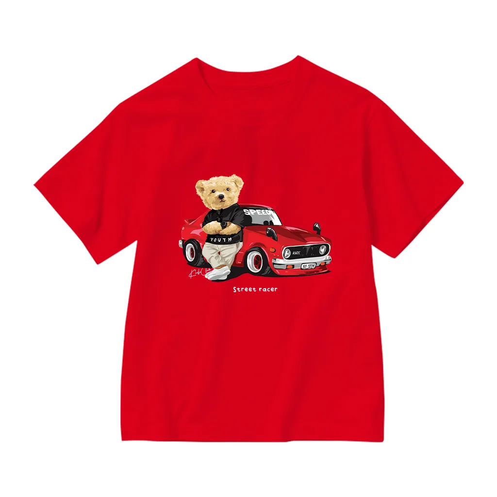 Áo thun kid form rộng bé trai Kado vải cotton thoáng mát thấm hút tốt cho bé Gấu Teddy 2916_thumbnail_12