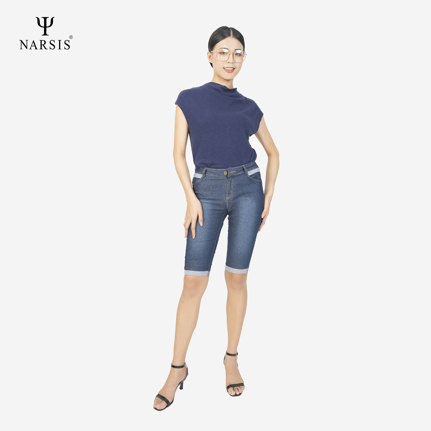 QUẦN LỬNG NỮ P7009 NARSIS CHẤT LIỆU JEAN BỀN BỈ, CÁ TÍNH, TRẺ TRUNG, THỜI TRANG, TRẺ TRUNG, THỜI ..._thumbnail_3