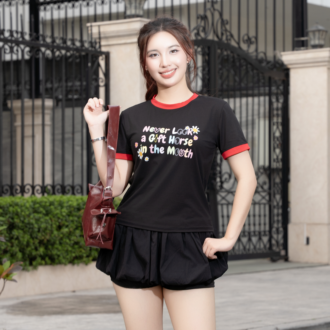 AT55 - Áo Phông Thun T-Shirt Nữ Candy Tee