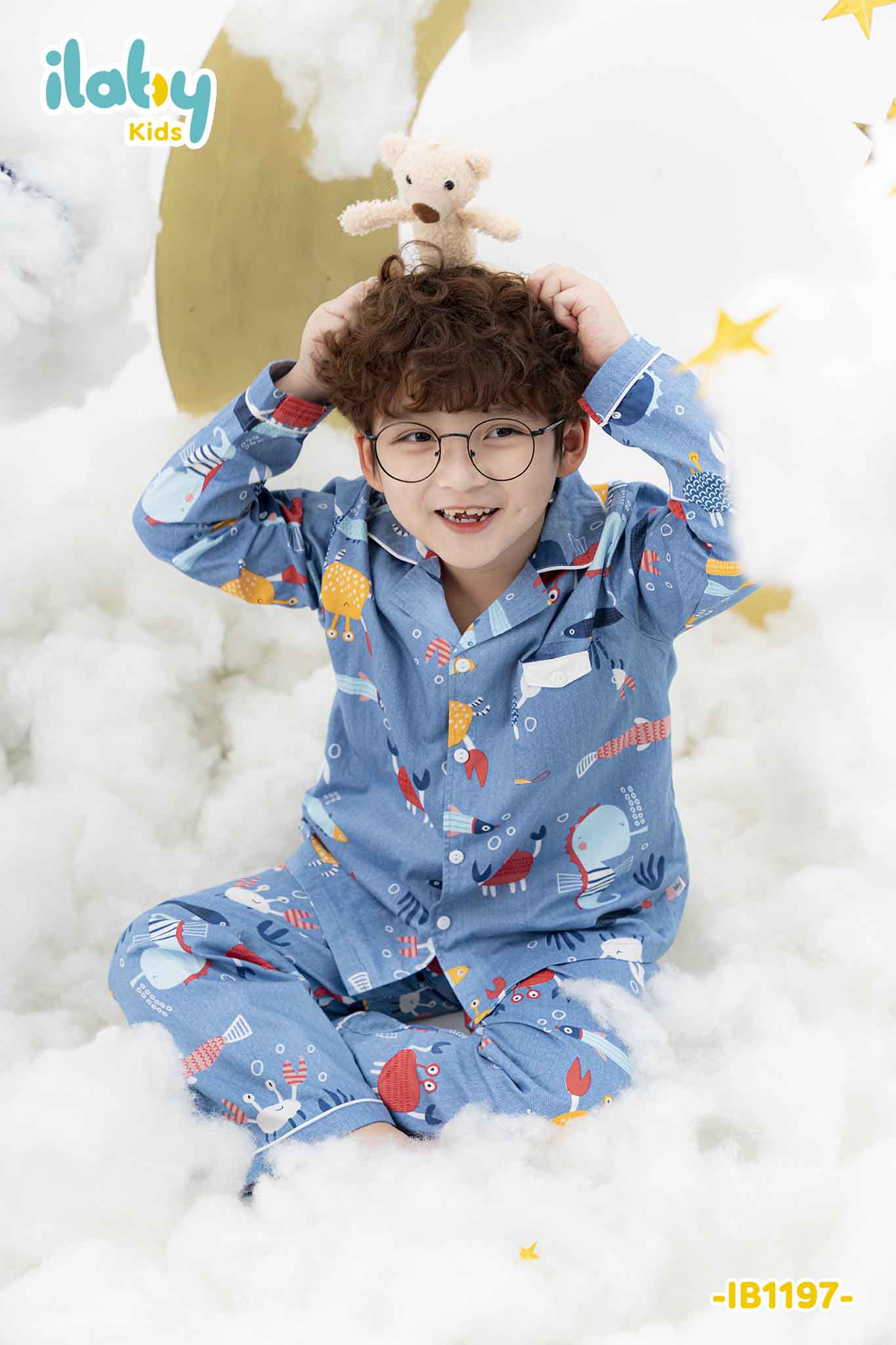 [ Outfit mềm mại ] Bộ pyjama cổ 2 ve họa tiết_thumbnail_6