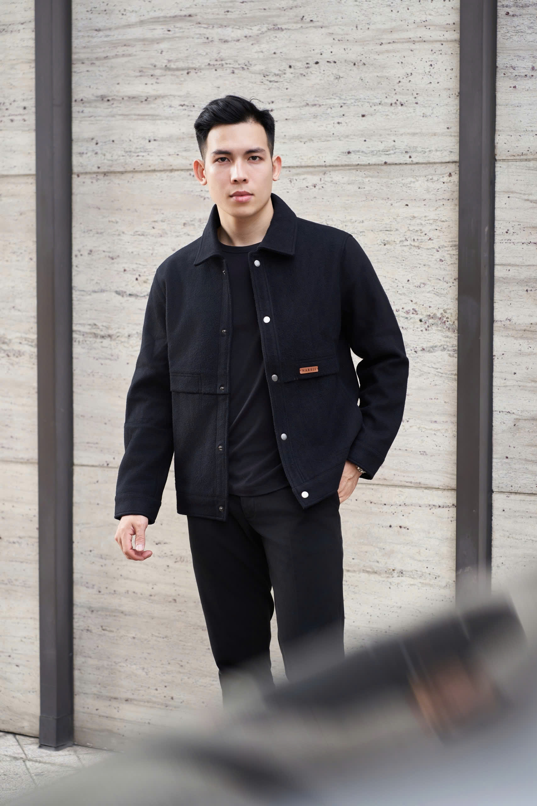 Áo khoác dạ nam Narsis D24009 chất liệu cao cấp, kiểu dáng cổ điển, lịch lãm._thumbnail_7