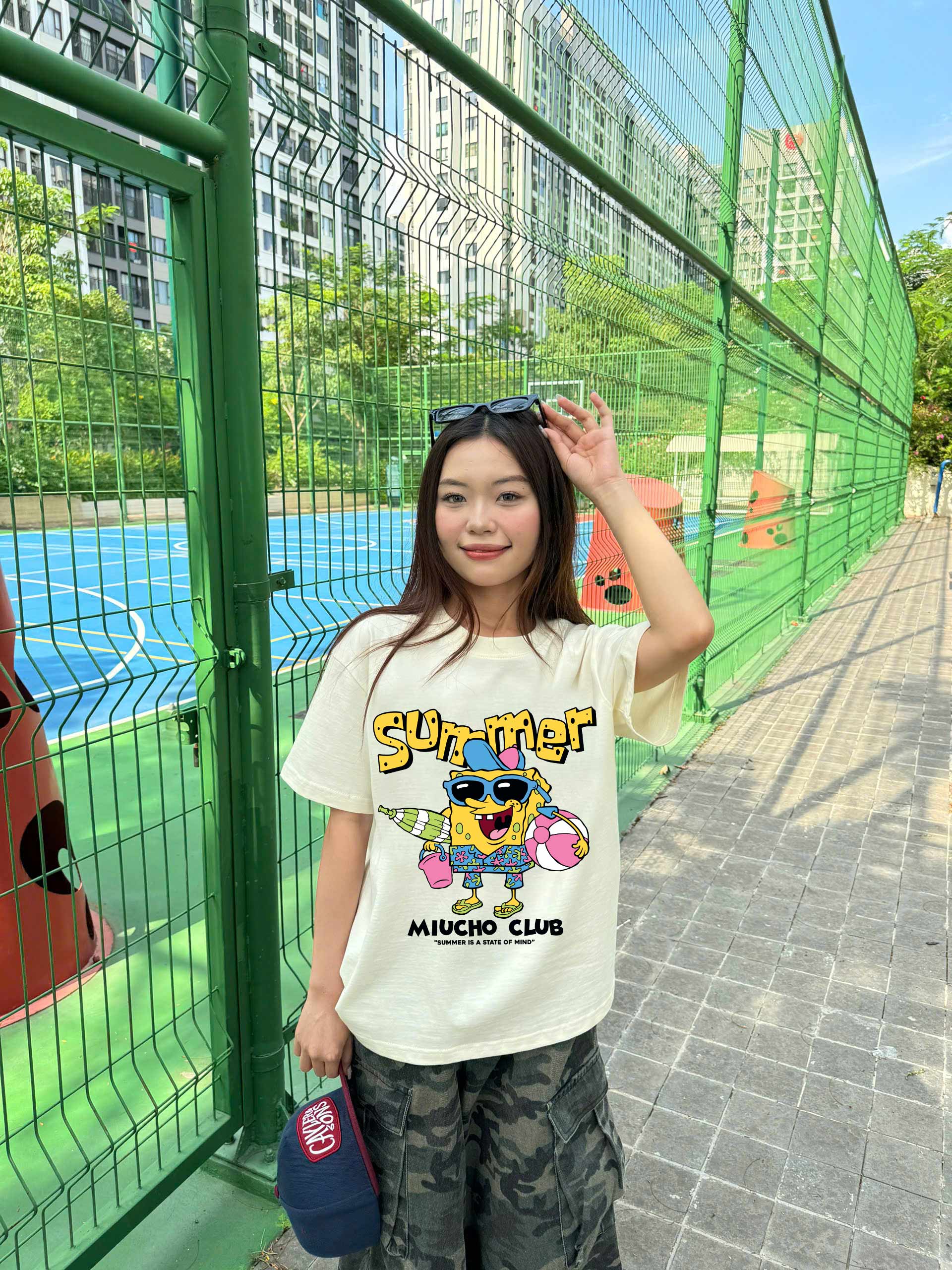 Áo thun boxy hè biển 2330 Miucho chất vải cotton 2 chiều cao cấp dày dặn đứng form in mix_thumbnail_8