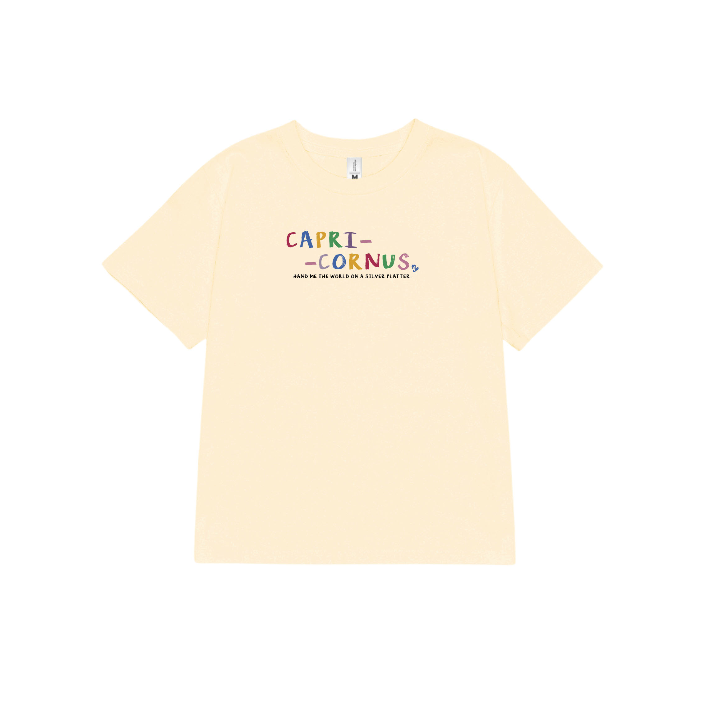 Áo baby tee ABD353 cung hoàng đạo Ma Kết CAPRICORNUS Miucho cotton cổ tròn in typography