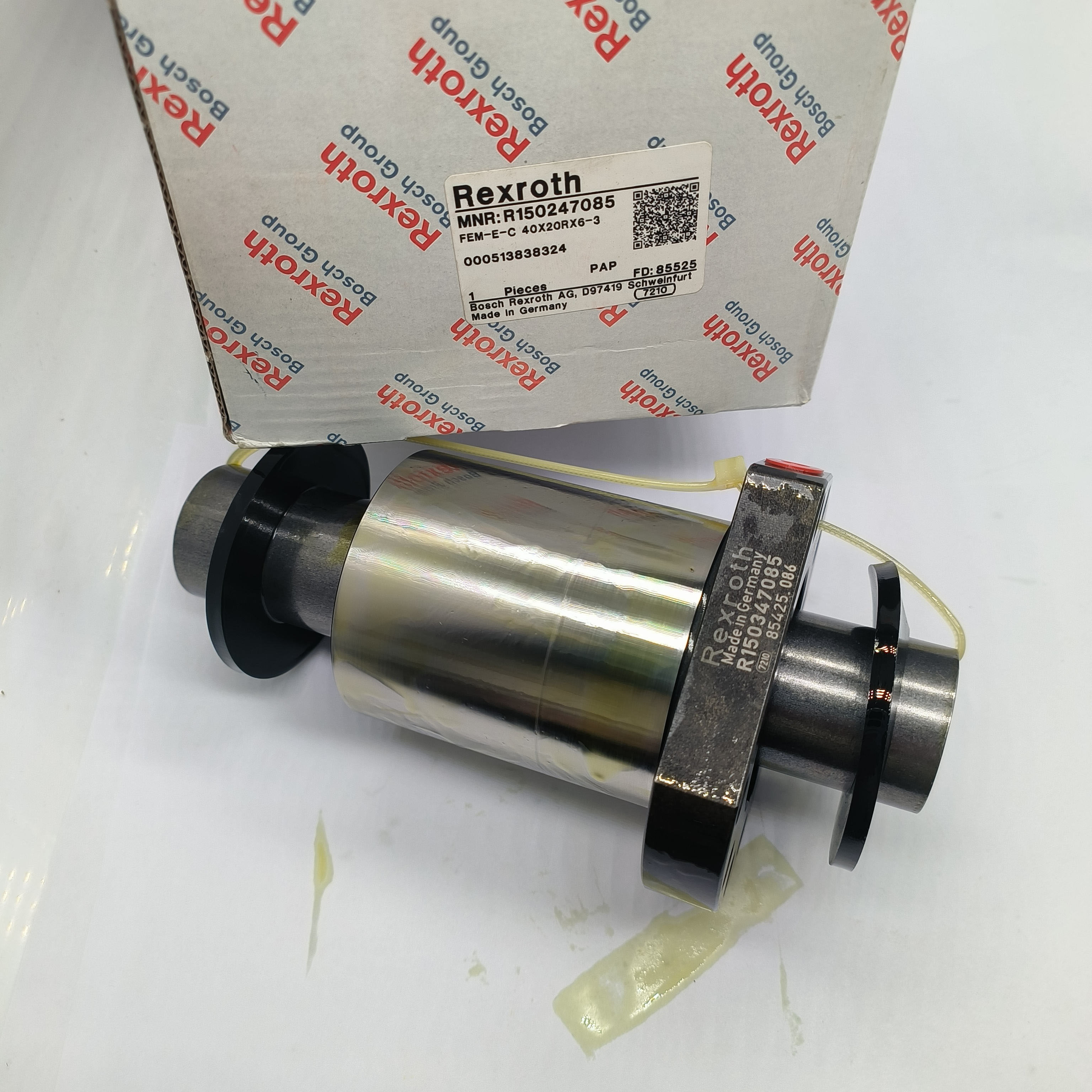 Đai ốc vít me bi Bosch Rexroth R150247085 (40x20) - Hàng Chính Hãng Đức (Hoặc: Đai ốc máy CNC Bosch Rexroth FEM-E-C 40X20RX6-3 R150247085)_thumbnail_4