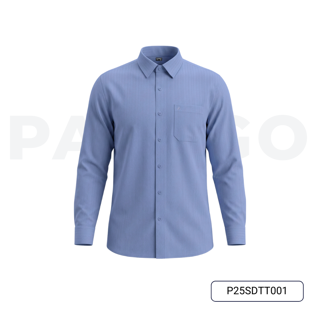 Áo sơ mi nam Trung niên thêu logo PAPAGO dài tay form rộng - P25SDTT001_thumbnail_7