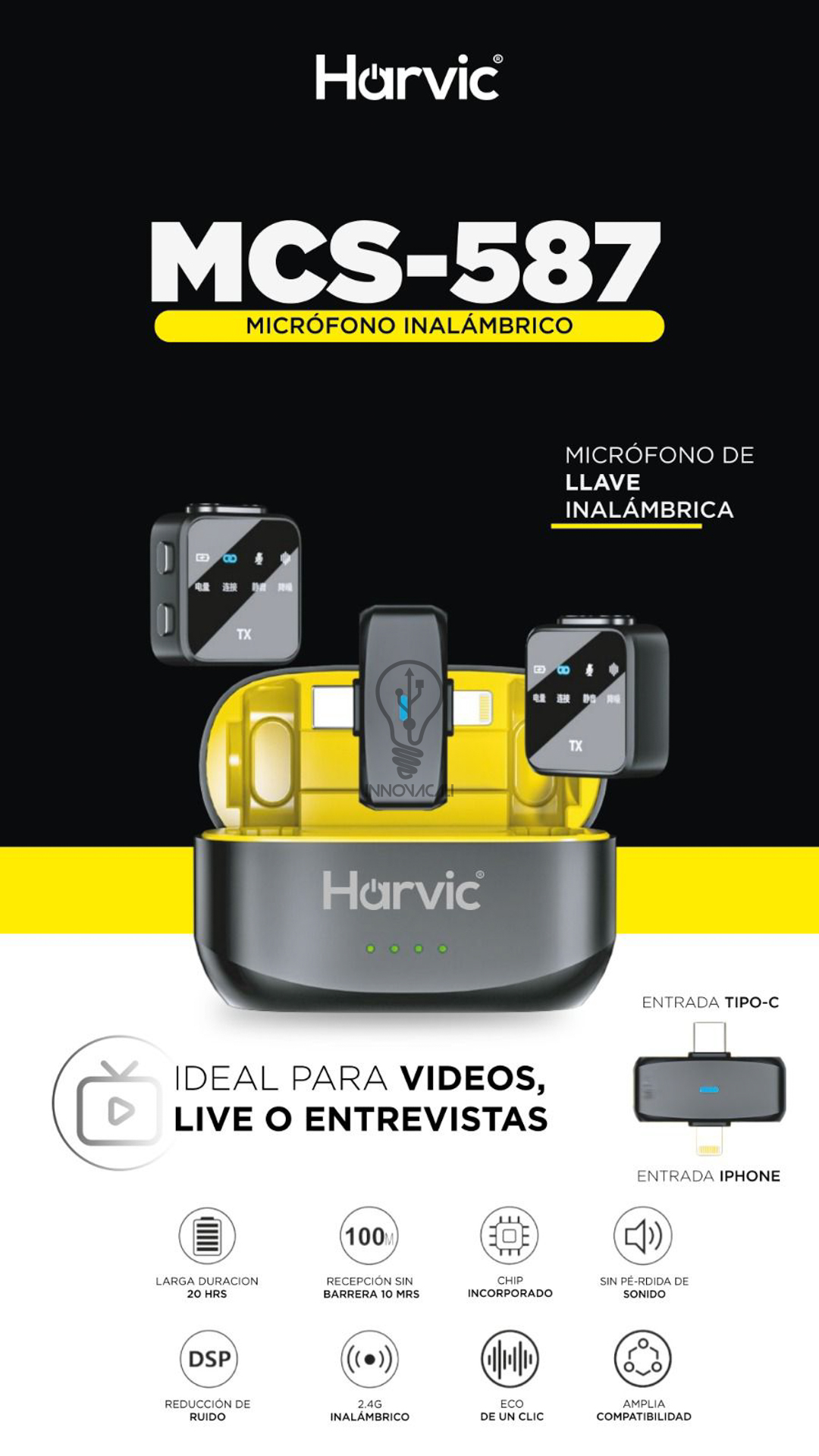 🎤 Micrófonos Harvic MCS-587