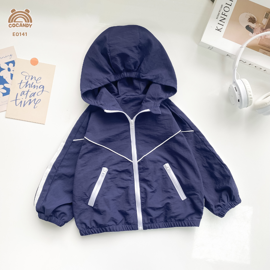 Áo khoác gió XANH THAN 2line be_thumbnail_2