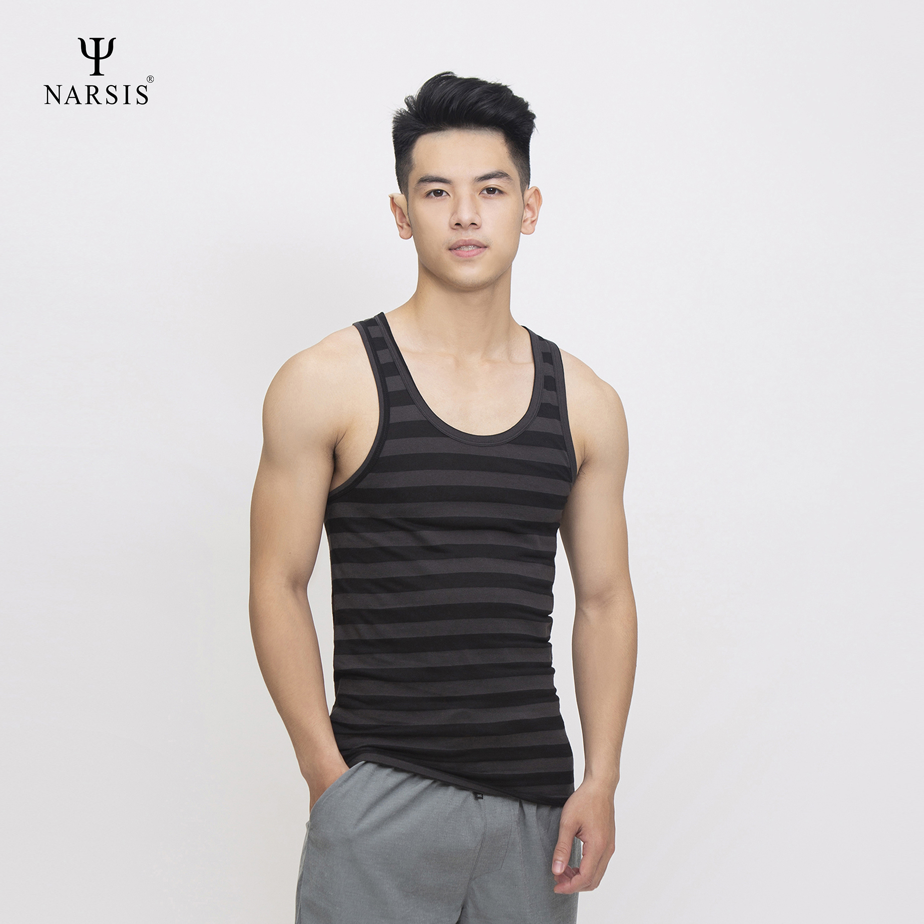 ÁO MAY Ô NAM D4033 NARSIS VẢI COTTON MỀM MẠI, CO GIÃN TỐT, VẢI THOẢI MÁI VẬN ĐỘNG, HÚT ẨM TỐT