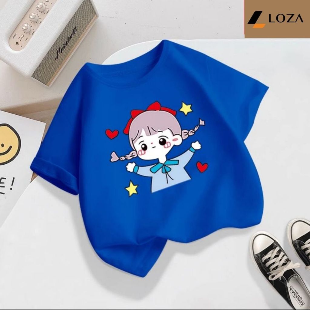 Áo thun bé gái in cô gái nhiều màu sắc - Loza Kids AT2427_thumbnail_6