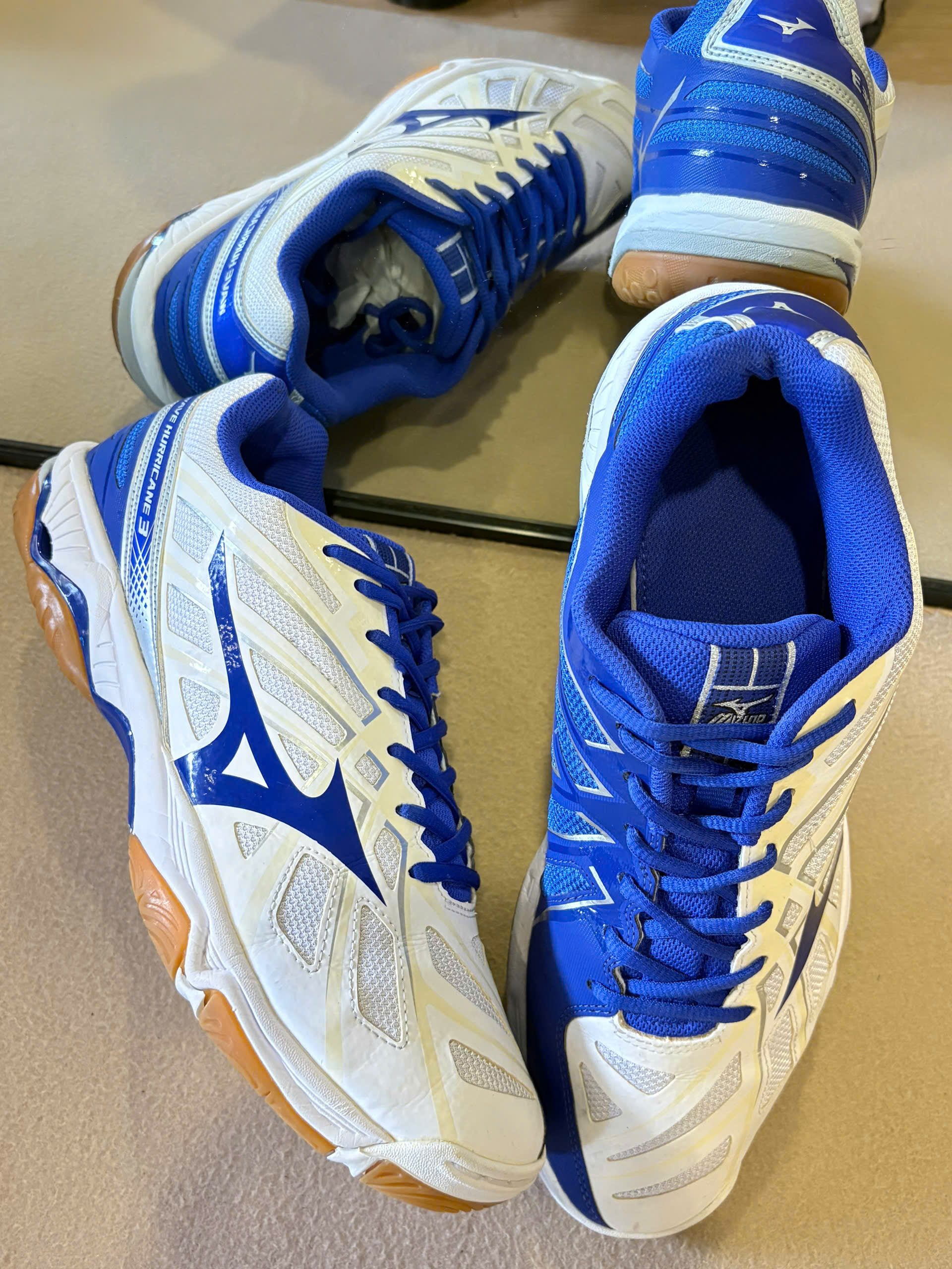 Mizuno Wave Hurricane 3 Volleyball Shoes V1GB174022 - White/Blue_thumbnail_7