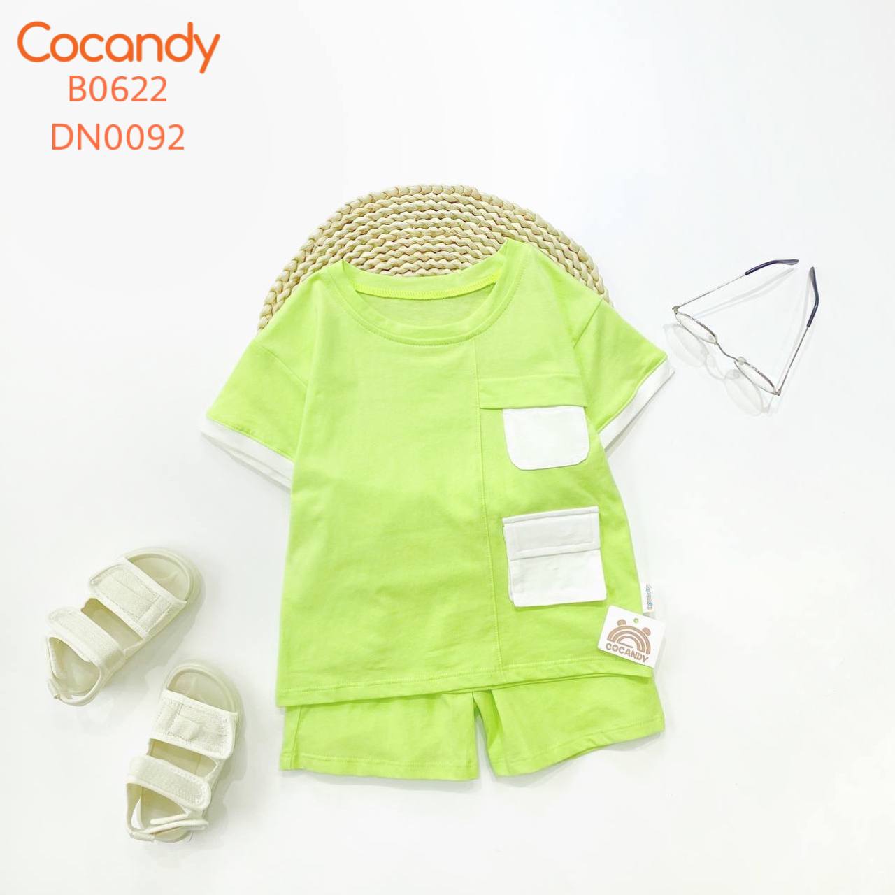 Bộ cộc thun XANH NEON 2 túi TRẮNG_thumbnail_0