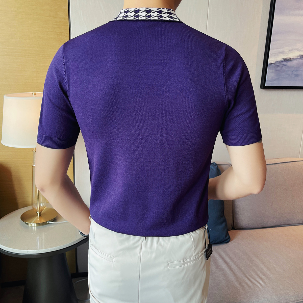 PA54 – Áo polo nam dệt kim sọc cổ trụ ôm body_thumbnail_3