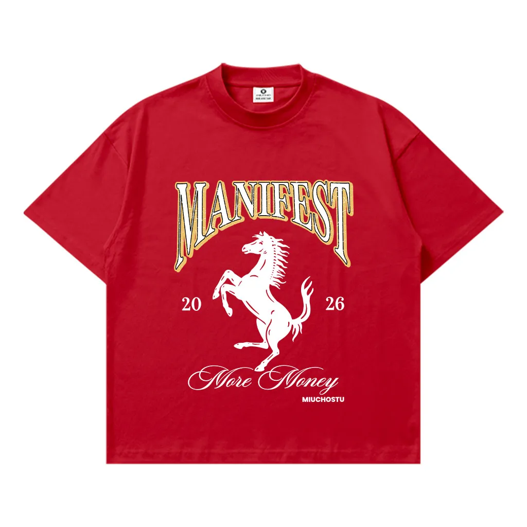 Áo thun boxy Tết Bính Ngọ Miucho vải dày dặn thoáng mát tay ngắn cổ tròn in mix 2909_thumbnail_11