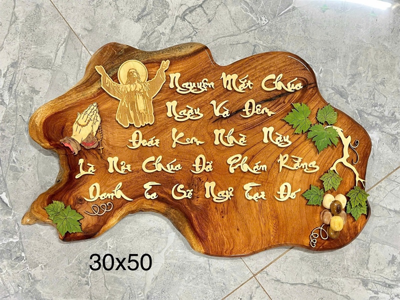 Tranh lời Chúa mẫu 8 (30x50cm)