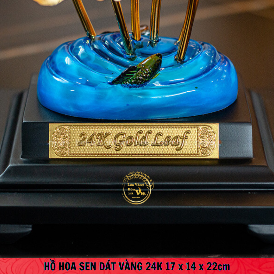 HỒ HOA SEN DÁT VÀNG 24K 17X14X22cm_thumbnail_5