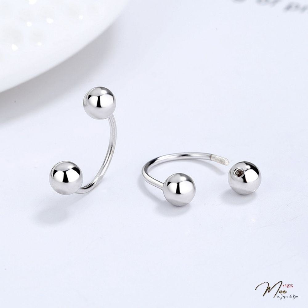 K71 - Khuyên tai móc bi unisex_thumbnail_1