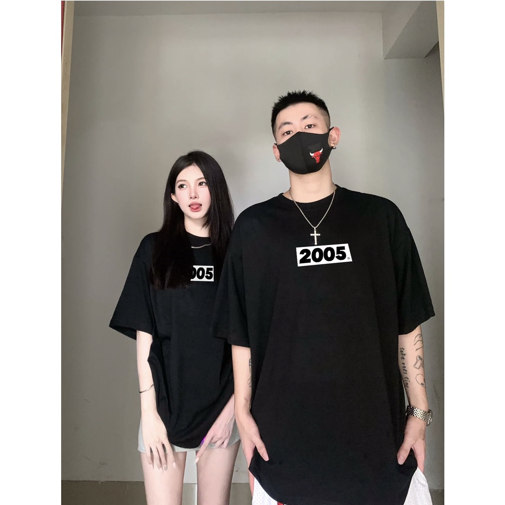 Áo thun unisex form rộng chất vải cotton dành cho nam nữ Miucho AT286 in năm sinh 200x_thumbnail_2