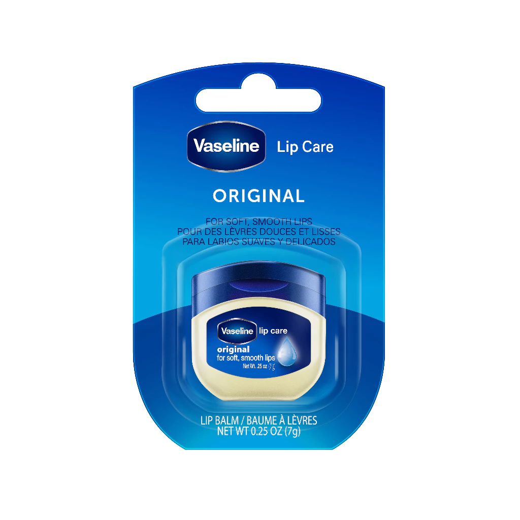 Vaseline Lip Therapy Original Lip Balm Mini with Petroleum Jelly 7g