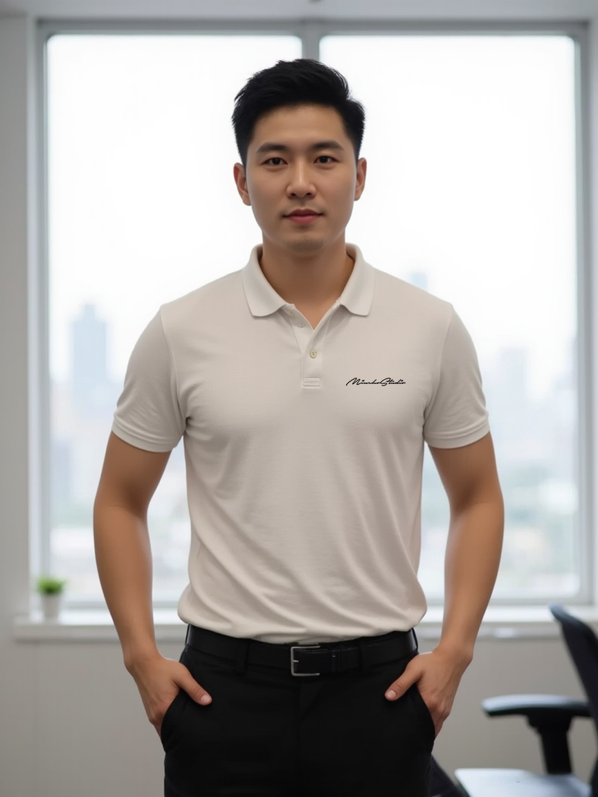 Áo polo nam form vừa 1904 Miucho Iconic vải cá sấu đứng form thoáng mát in mix_thumbnail_5