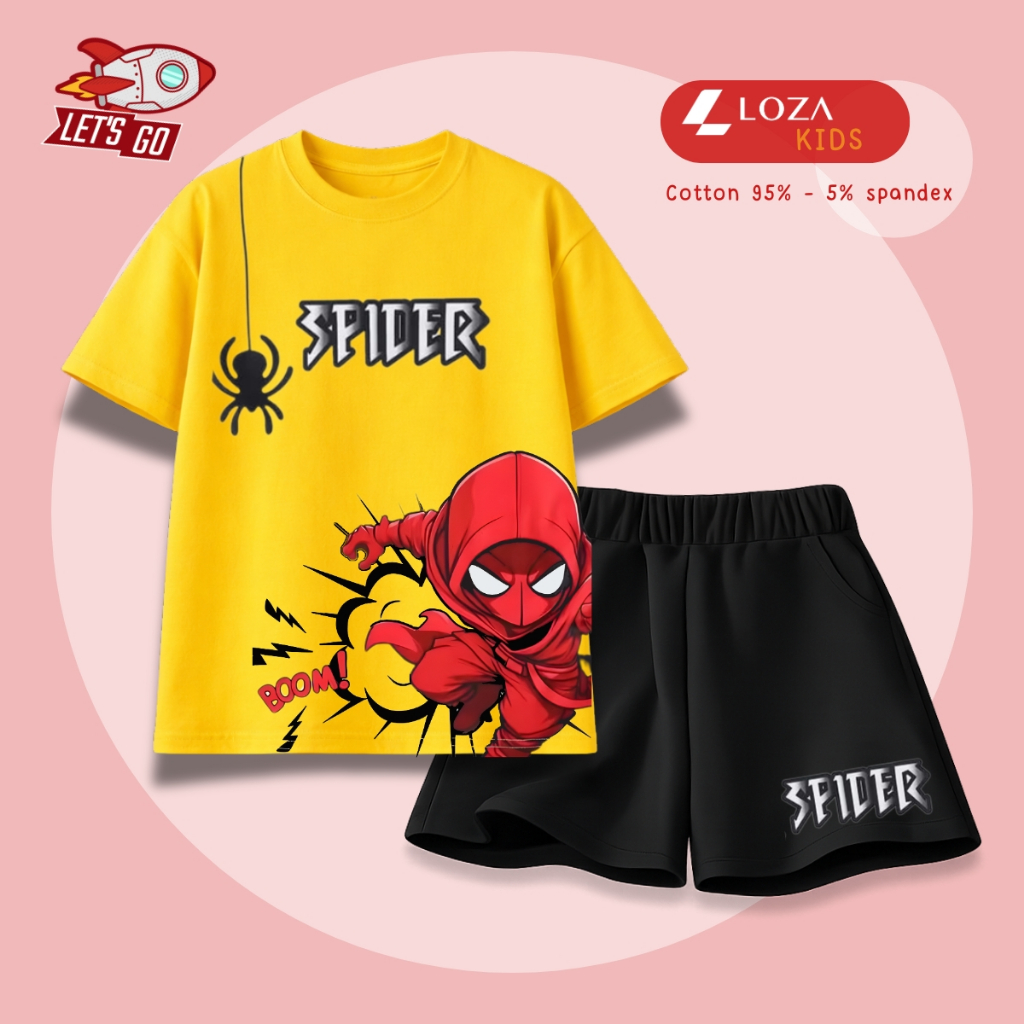 Set bộ bé trai hình Spiderman Boom -  Loza Kids SB639_thumbnail_7