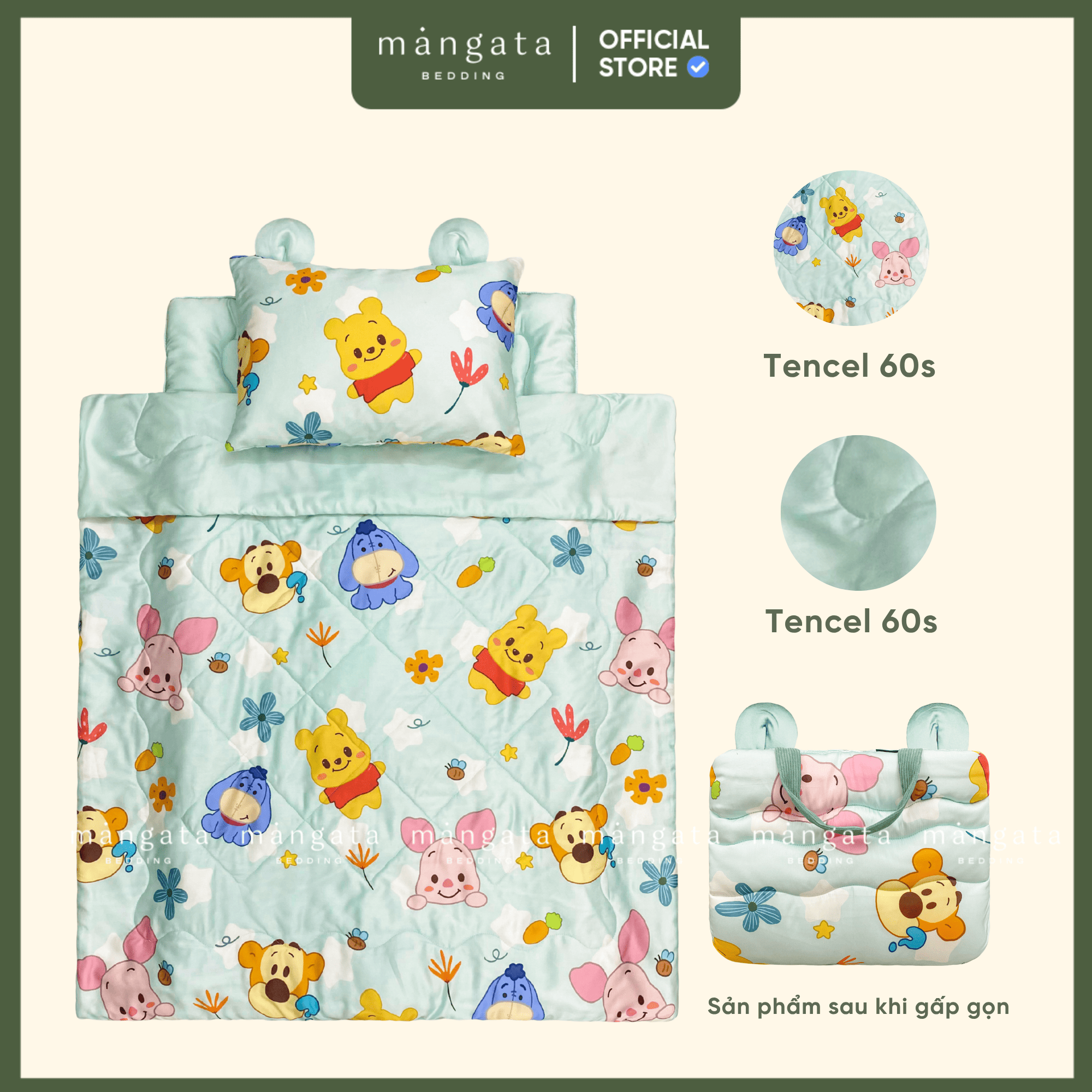 Mẫu Gấu pooh - Bộ chăn gối gấp gọn đi học_thumbnail_1