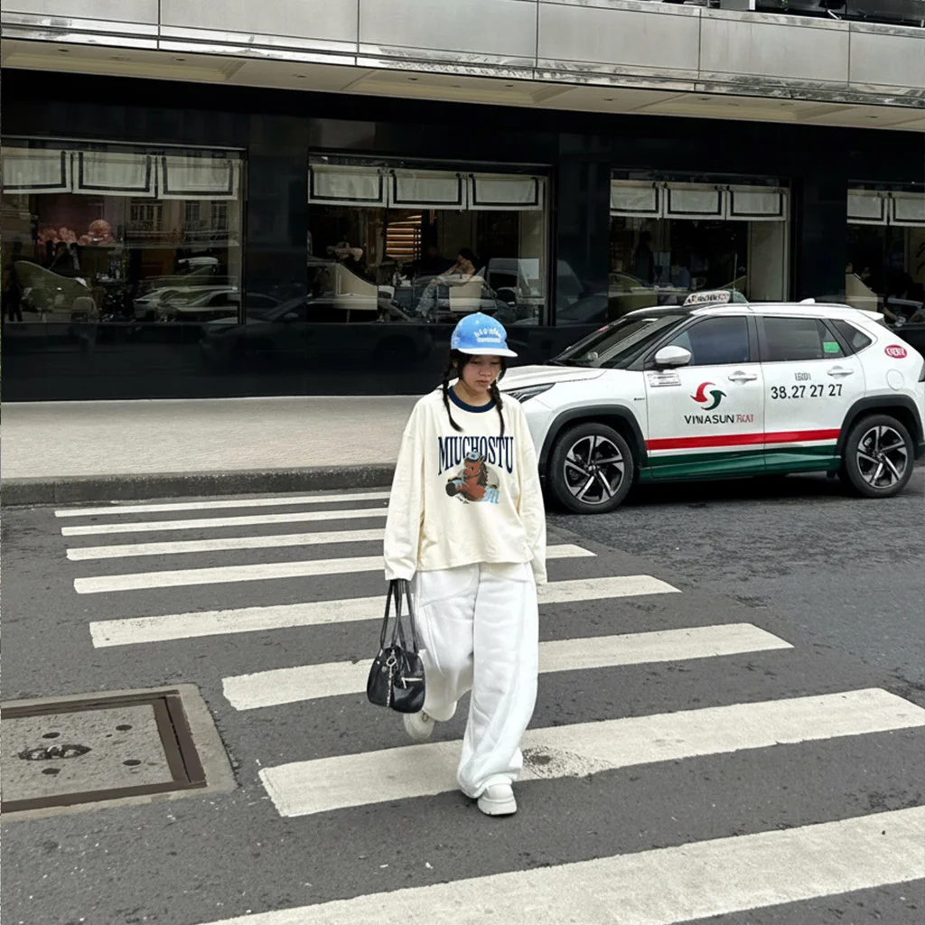 Áo thun Tết Bính Ngọ boxy tay dài phối cổ dễ thương Miucho vải dày dặn thoáng mát 3009_thumbnail_5