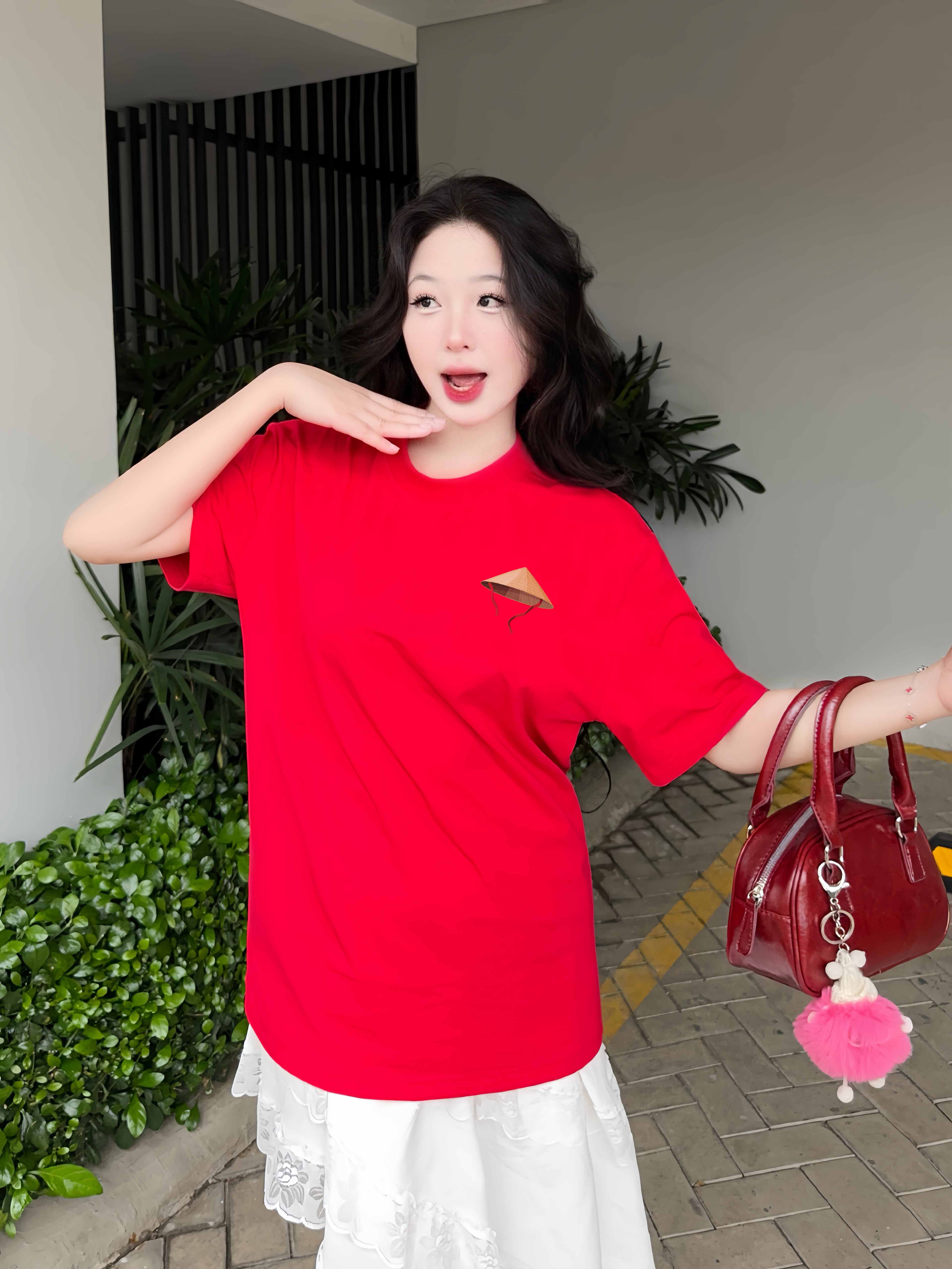 Áo thun Việt Nam tôi yêu form rộng 2115 Miucho cổ tròn vải cotton 4c 220gsm thoáng mát in mix_thumbnail_4