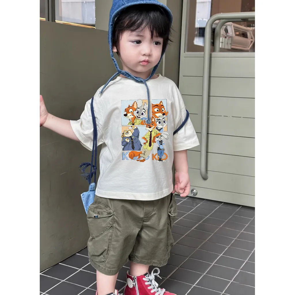 Áo thun bé trai hoạt hình Kado vải cotton thoáng mát thấm hút tốt thoải mái cho bé 2977_thumbnail_2