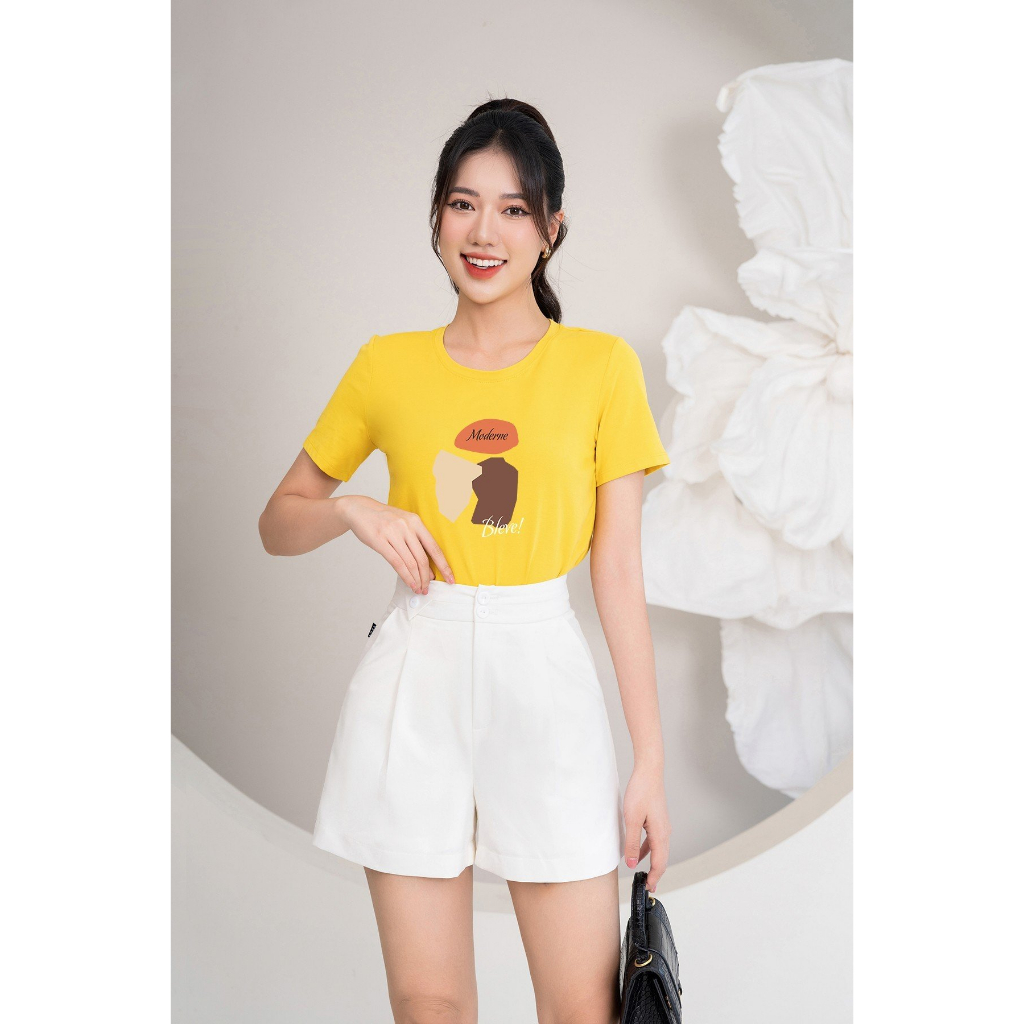 [Form Vừa] Áo phông nữ form vừa in hình chất liệu cotton - Áo thun nữ  chất thun cotton LOZA - VT302224_thumbnail_5