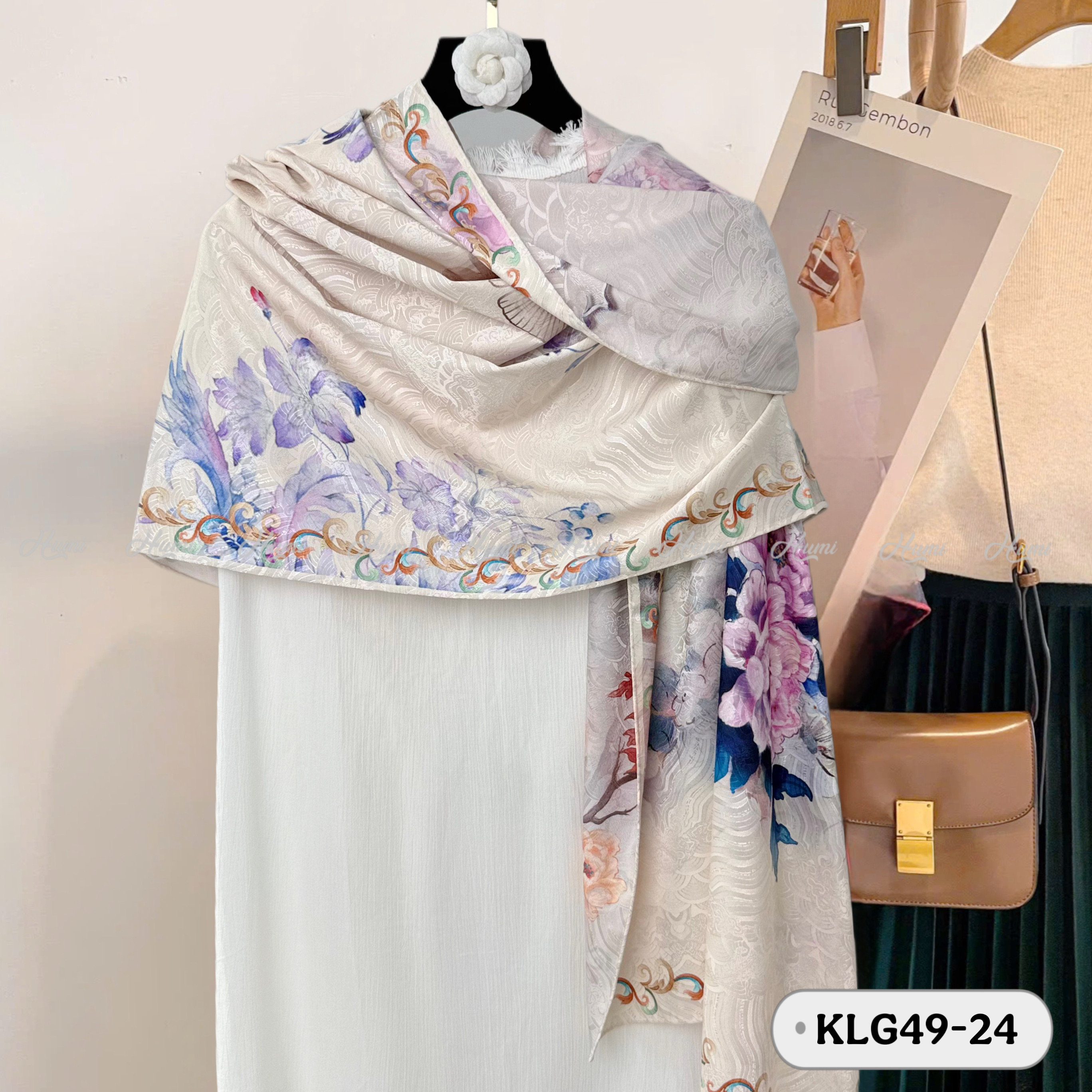 KHĂN LỤA GẤM CAO CẤP (KLG49-24)