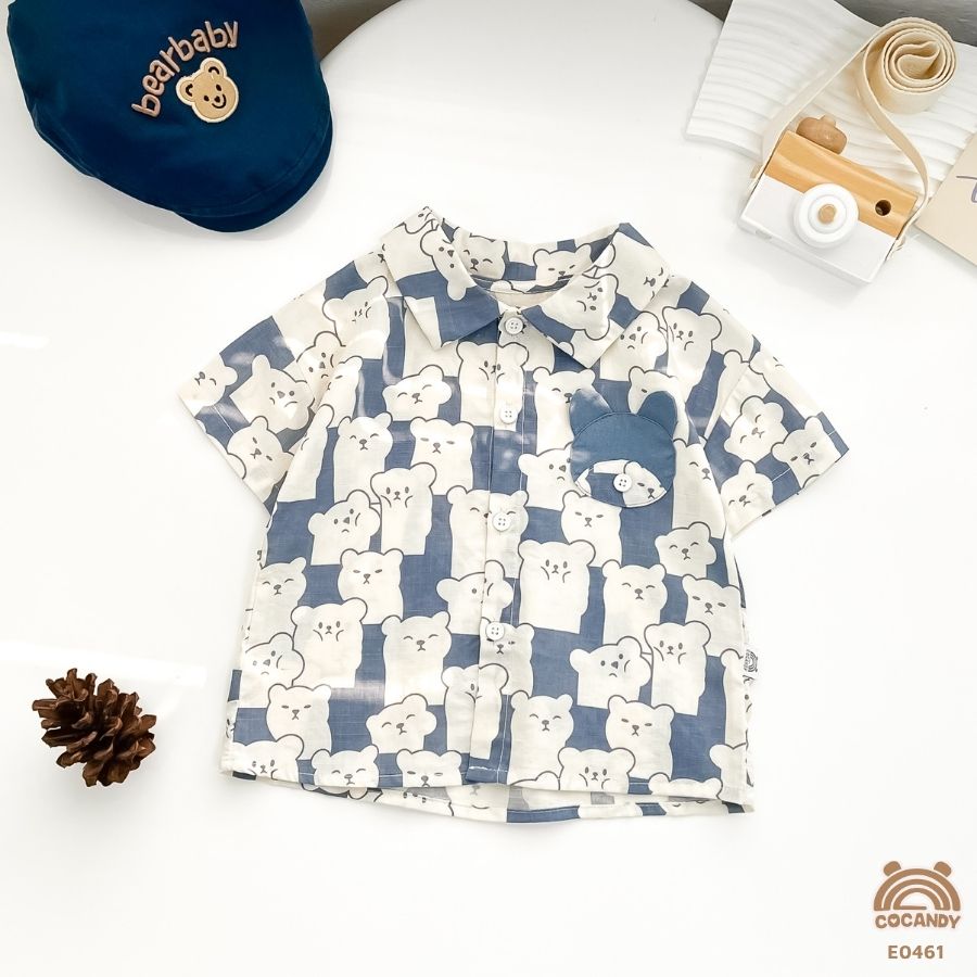 Áo cộc XDƯƠNG họa tiết gấu phối túi gấu_thumbnail_1