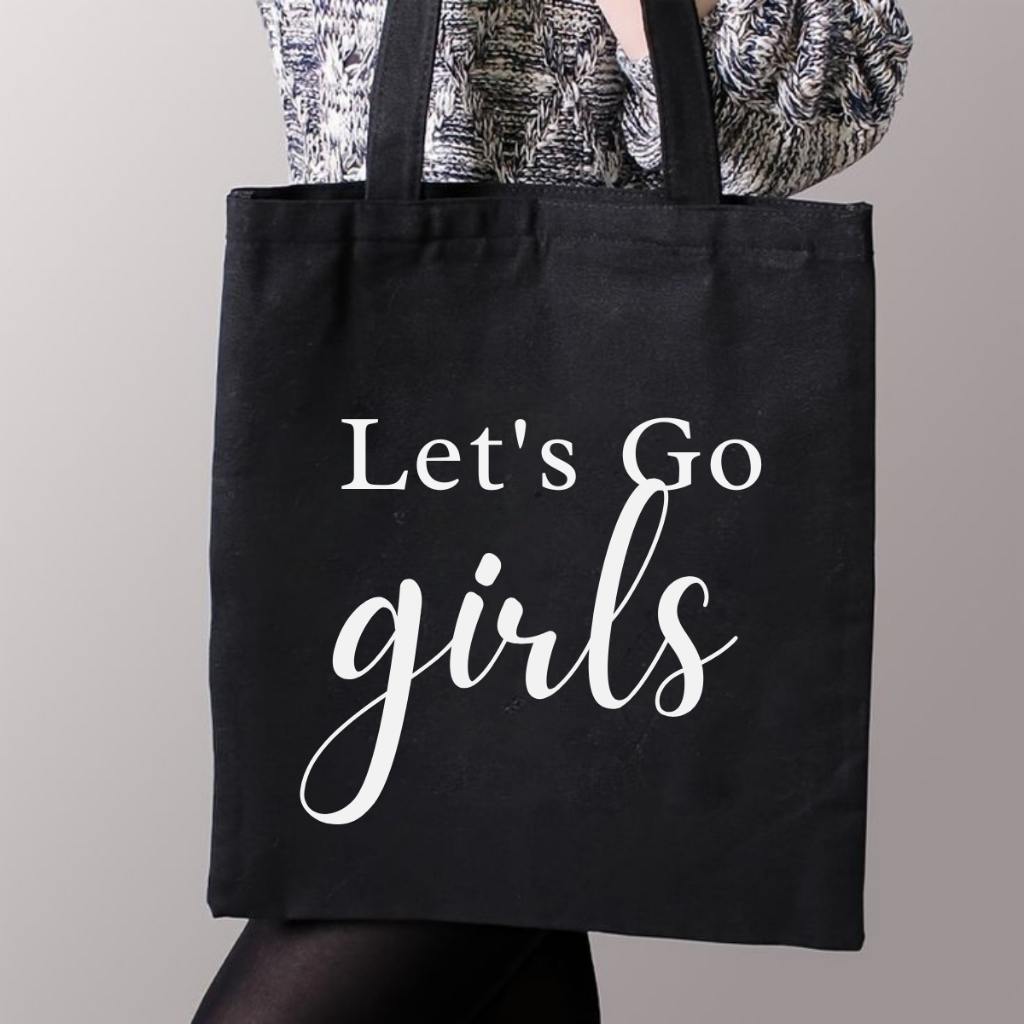 Túi tote màu đen mẫu chữ đơn giản - Túi tote vải canvas 33x37 có khóa kéo đựng vừa A4, laptop Loza TOTE19_thumbnail_17