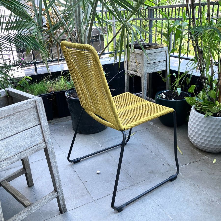 Ghế đan dây Pang Chair Modloft yellow_thumbnail_2