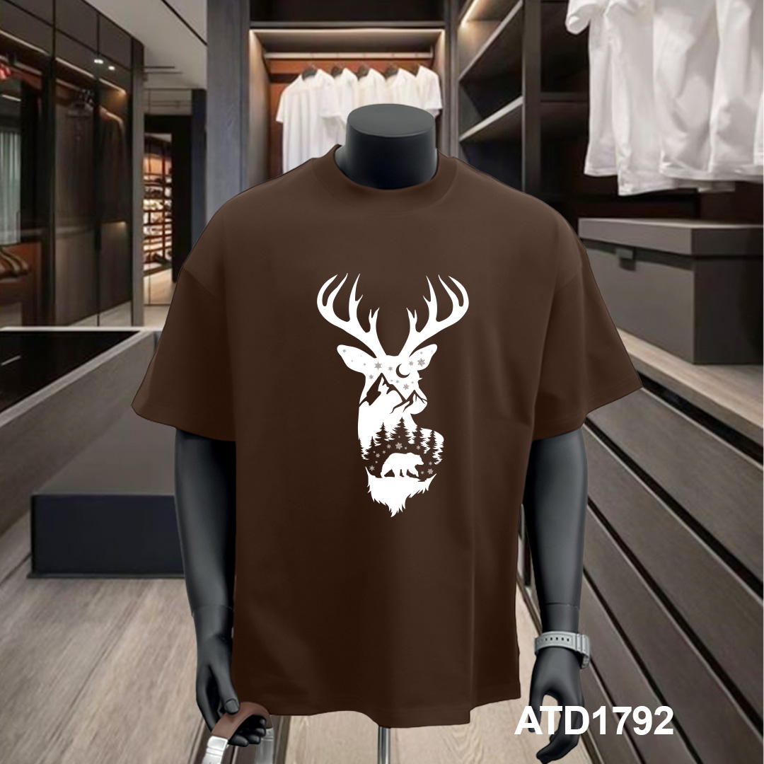 Áo phông nam giáng sinh noel form rộng cổ tròn vải cotton thoáng mát 1792 Miucho Iconic in artwork_thumbnail_9