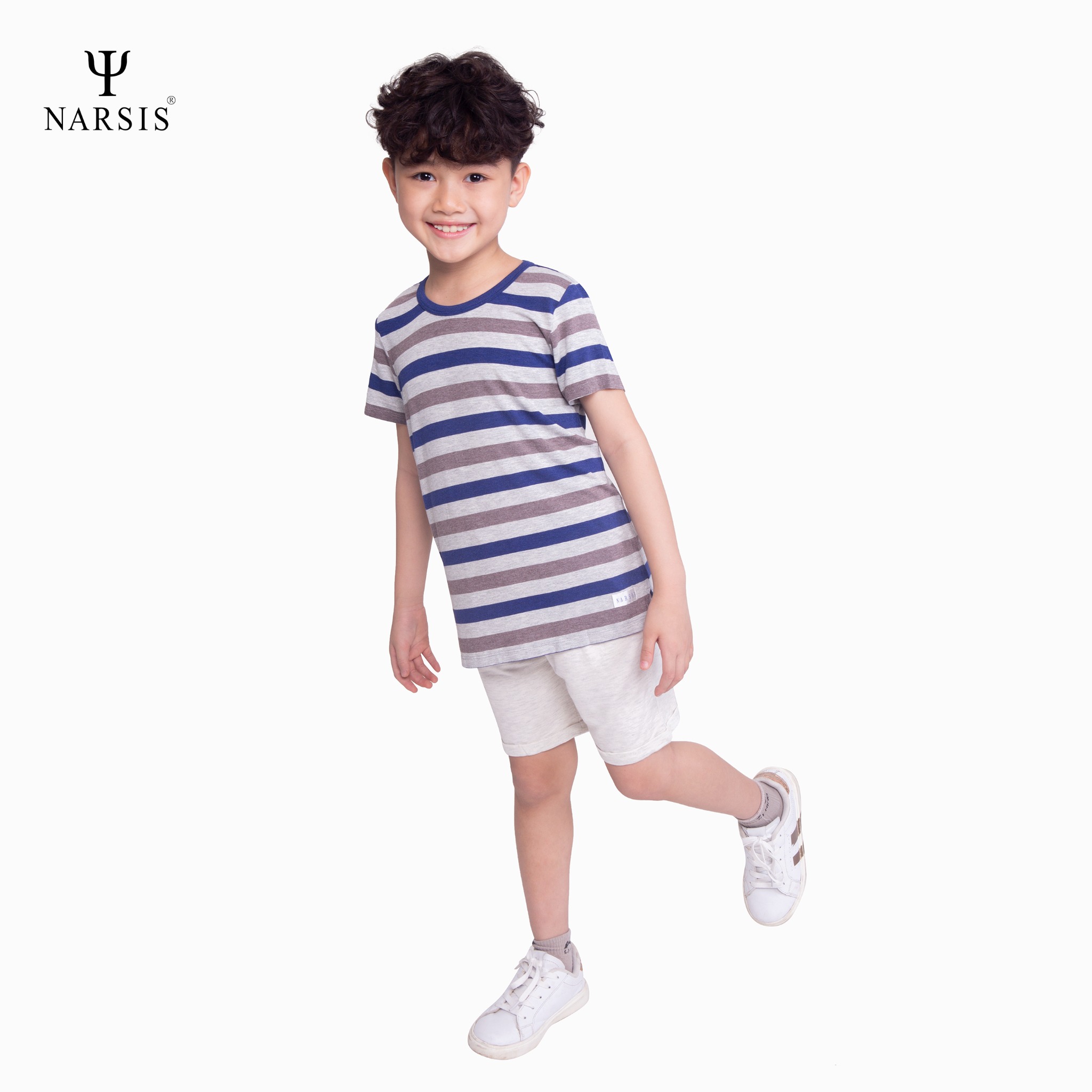 BỘ HÈ BÉ TRAI KE0002 NARSIS CHẤT LIỆU THOÁNG MÁT, DỄ CHỊU, THOẢI MÁI CẢ NGÀY, DỄ VẬN ĐỘNG_thumbnail_3