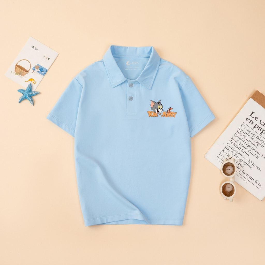 Áo Polo cho bé trai in hình Tom & Jerry - Loza Kids PL3049_thumbnail_7