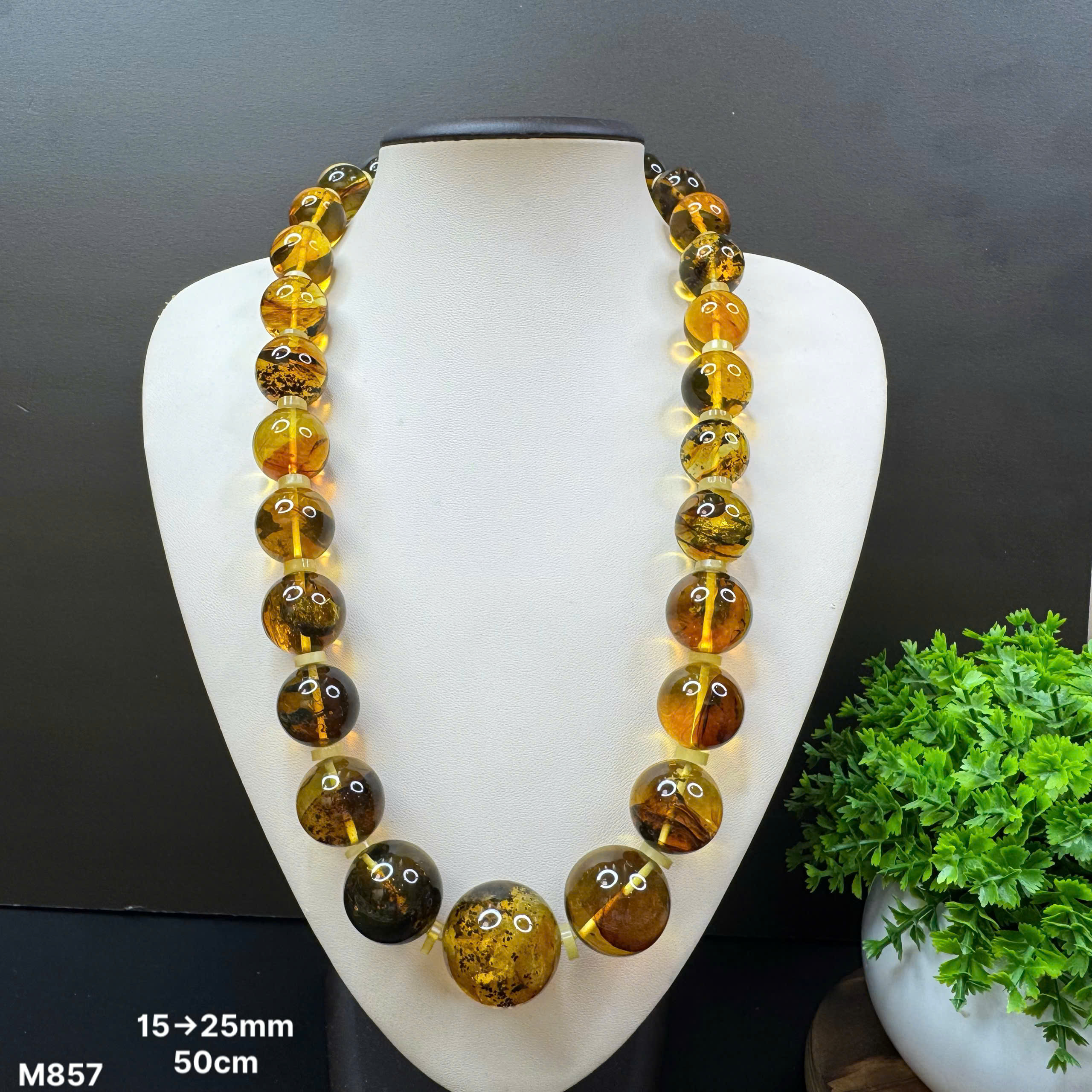 Vòng Cổ Rêu Mix Đồng Điếu - M857