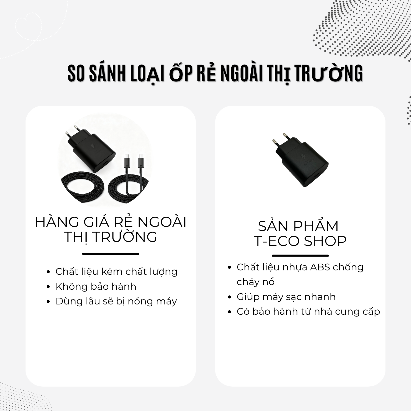 T-ECO SHOP | Bộ Sạc Nhanh 25W Type-C – Sạc Siêu Tốc, Kèm Cáp 1m/2m Cho Android_thumbnail_7
