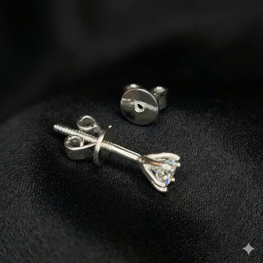 Khuyên tai bạc xi bạch kim kim cương 4mm_thumbnail_3