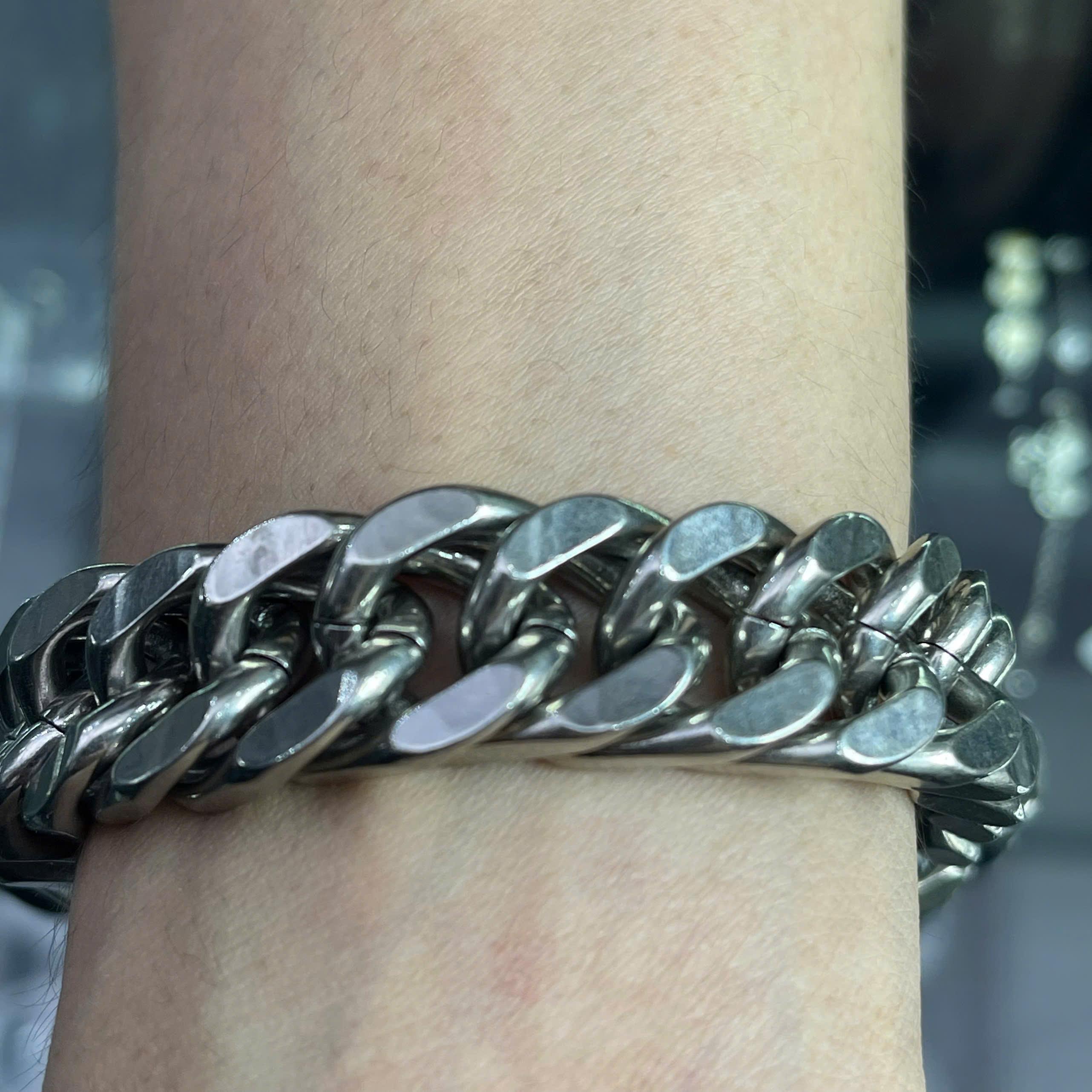 Vòng tay titan xích size 15 dài 21.5cm._thumbnail_3