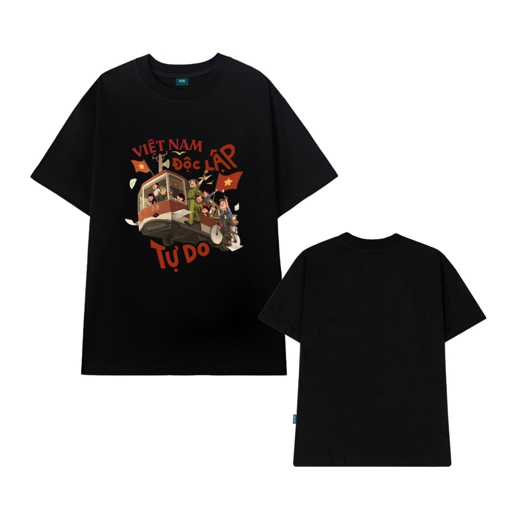 Áo thun Việt Nam Độc lập tự do, Ấm no hạnh phúc dáng oversize nam nữ - Local Brand We Tee T024_thumbnail_17