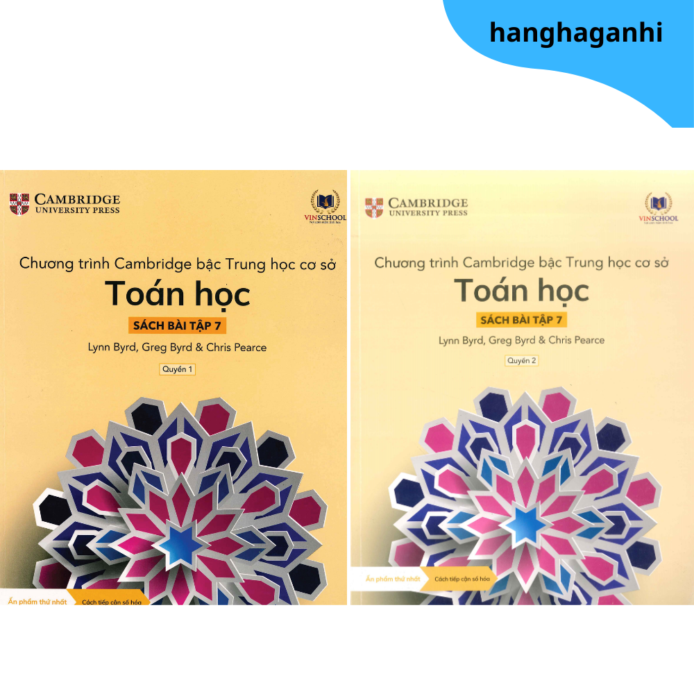 Cambridge Song Ngữ bậc Trung học – TOÁN HỌC – Sách bài tập 7 – Quyển 1&2