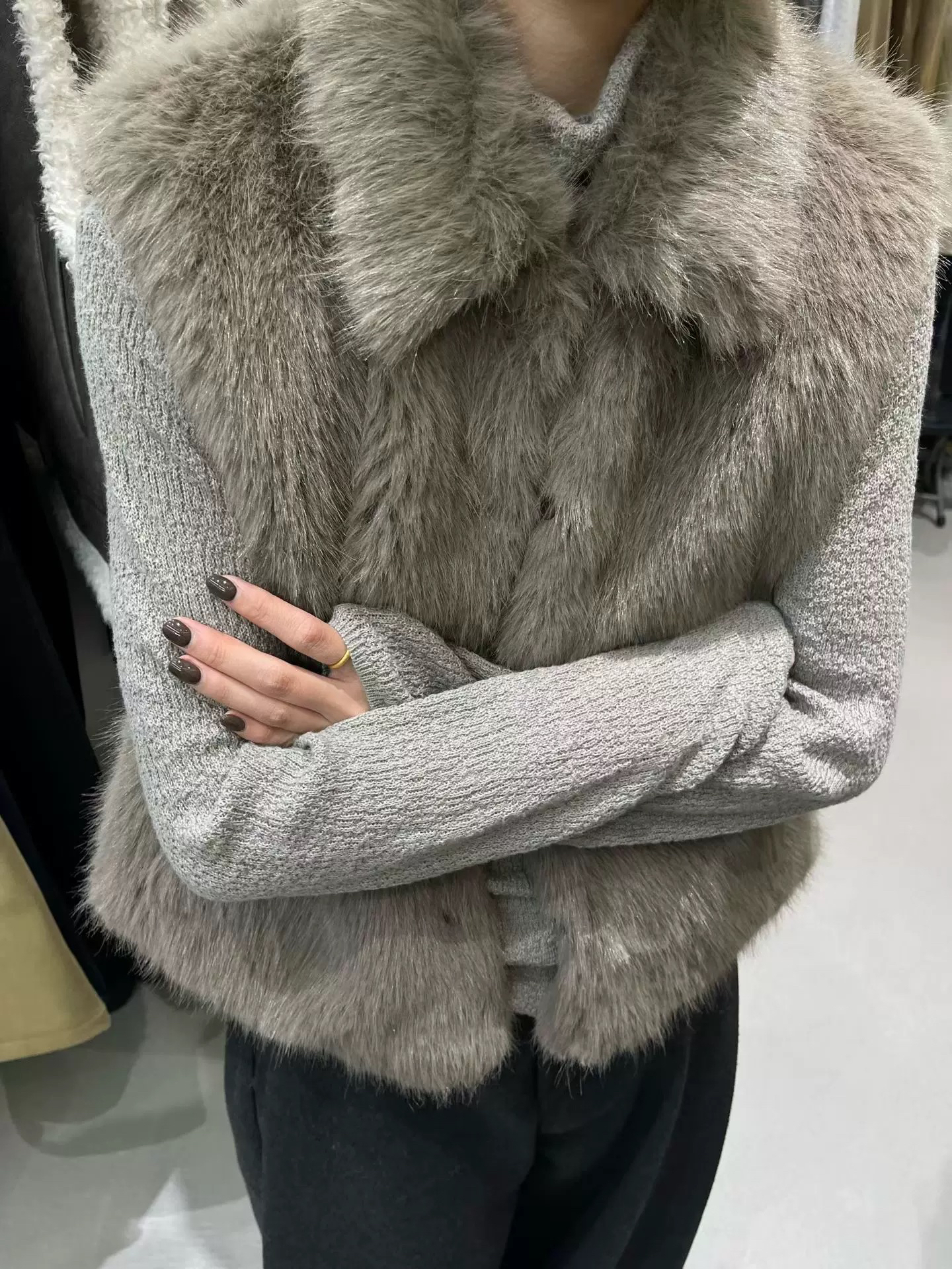 Áo Gile lông - K42