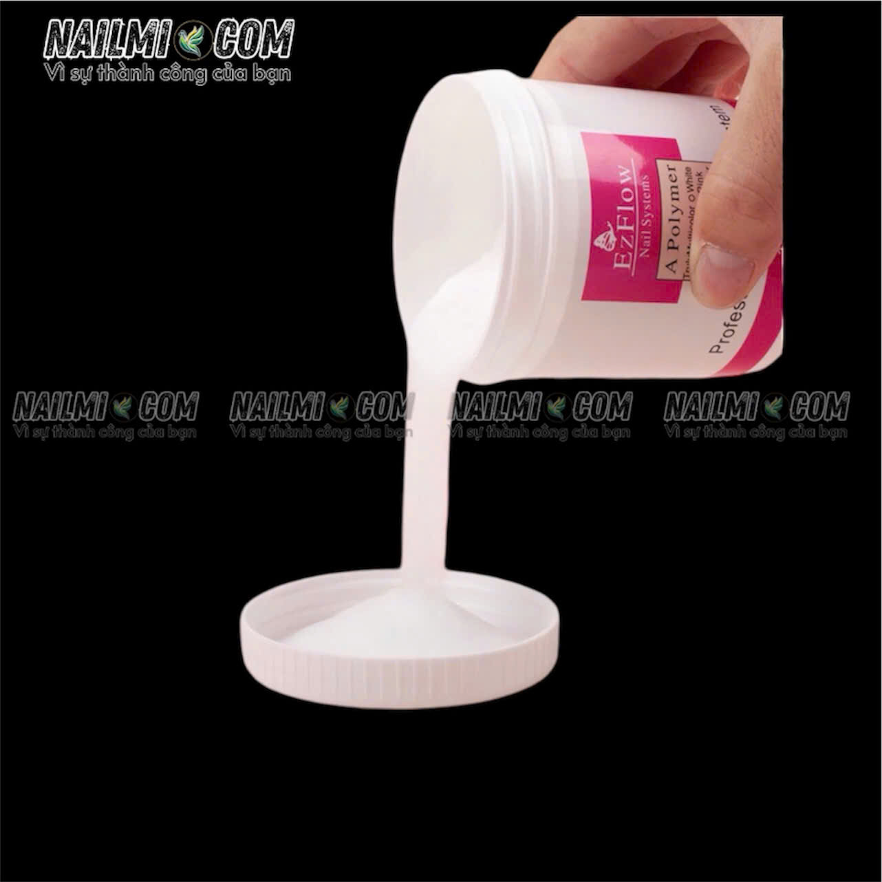 Bột đắp móng Ezflow 120ml chính hãng rất mịn và dẻo ( white)